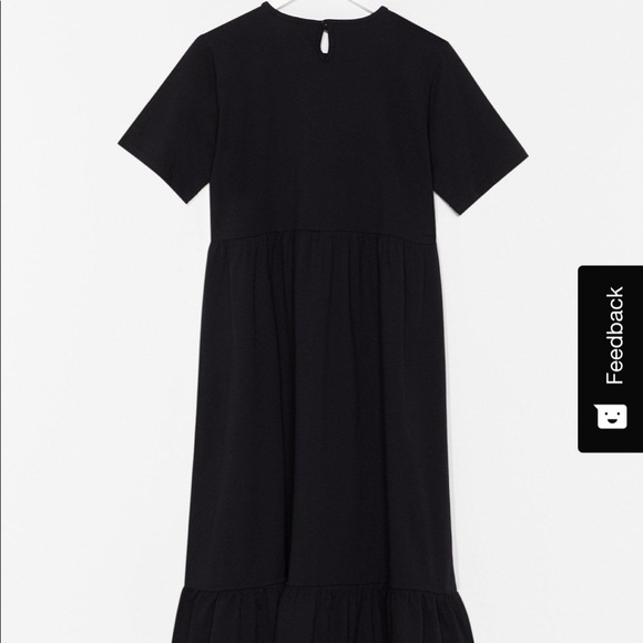 Brand New Nasty Gal White Tee Dress - Picture 2 of 3